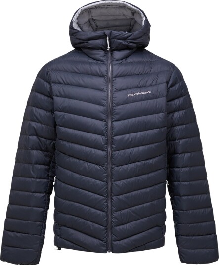 Peak Performance Men"s Frost Down Hood Jacket Motion Grey/antarctica/ L