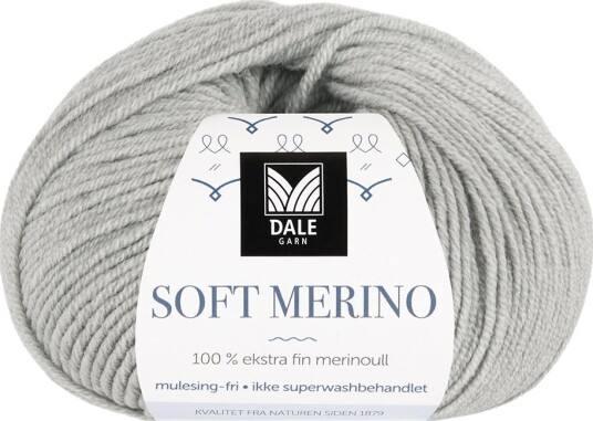 Soft Merino - 3002 Lys grå melert