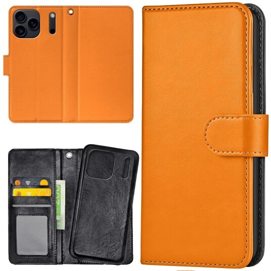 Lommebok Deksel Oransje for iPhone 17 Pro Max