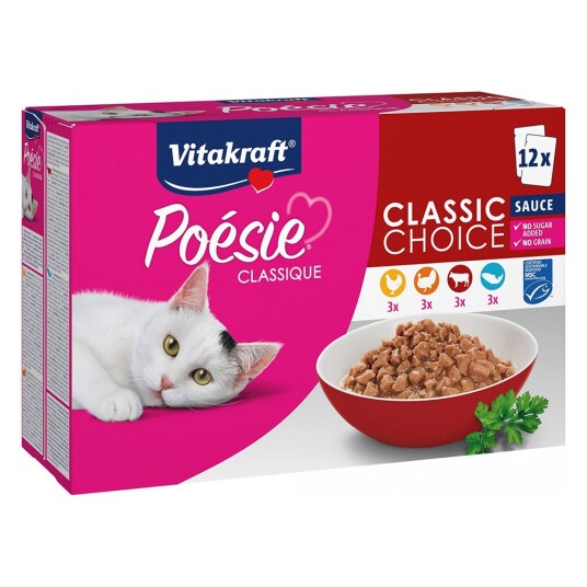 Vitakraft Poésie Classic Saus Mikspakke 24 X 85 G