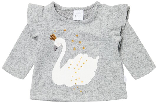 Luca & Lola Alessandra Genser Baby Grey Melange 56 Luca & Lola Alessandra Genser Baby Grey Melange 56