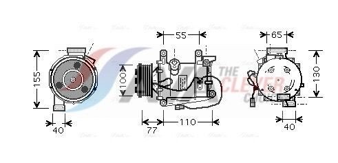 AC kompressor AVA Clever Choice HDAK208 AC kompressor AVA Clever Choice HDAK208