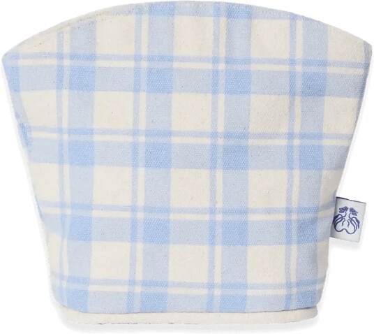 Garbo&Friends Toiltery Bag Small Plaid Sky Blue Blue S