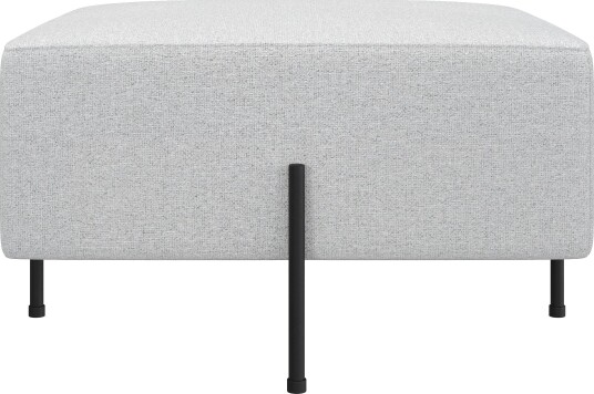 Menard Compact Sittepuff 70 cm Kvadratisk Lys grå