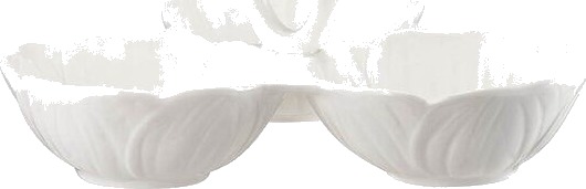 Stiernholm Flora serveringsfat 22 cm hvit