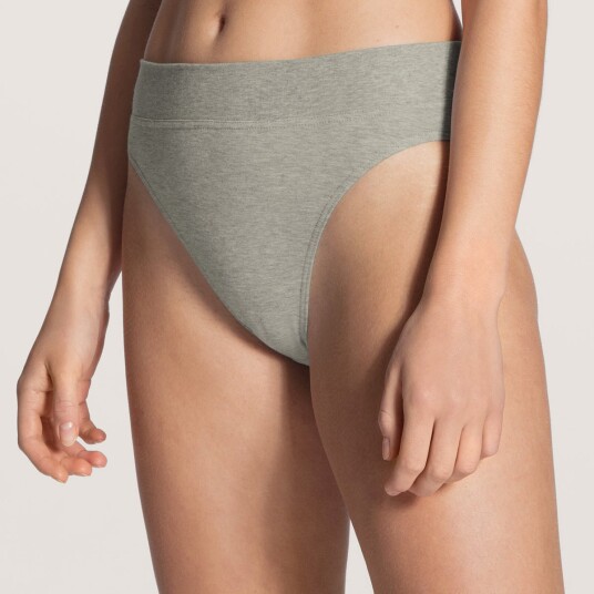 Calida Truser Elastic Tai Gr? bomull Small Dame