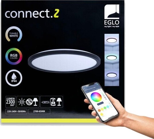Eglo Rovito Z Loft Ø390 Rgb/Cct 21W 2625Lm Ip44 Sortering Eglo Rovito Z Loft Ø390 Rgb/Cct 21W 2625Lm Ip44 Sortering