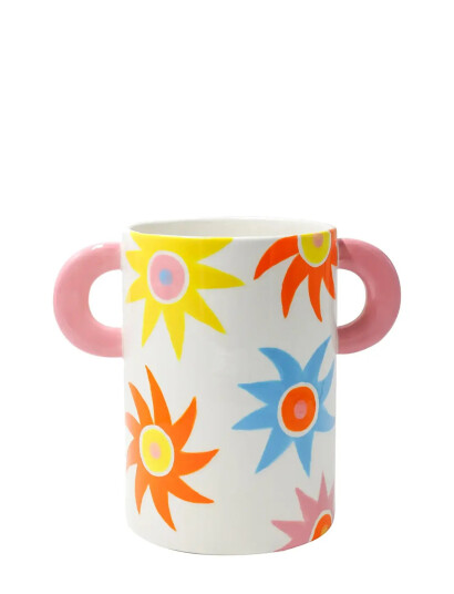 Que Rico Vase - Ricardo - Verano Vibes - Multi/patterned - 19.5 CM Que Rico Vase - Ricardo - Verano Vibes - Multi/patterned - 19.5 CM
