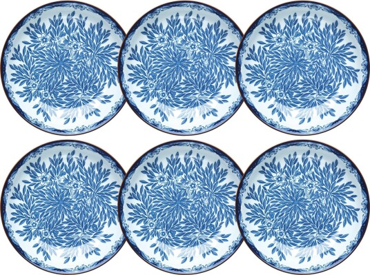 Ostindia Floris Dyp Tallerken 22 cm 6 pk Blå