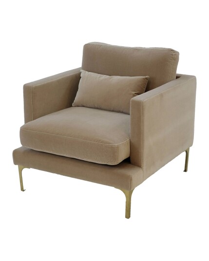 Ruth & Joanna Bonham lenestol ivory/messing Ruth & Joanna Bonham lenestol ivory/messing