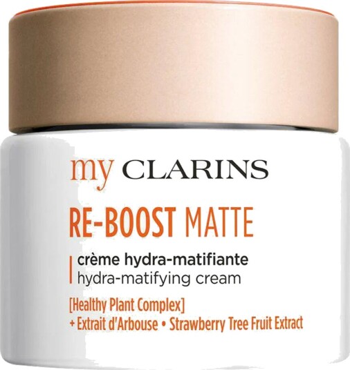 Clarins Re-Boost Matte Fuktighetsgivende Krem 50 ml for Normal og Fet Hud Clarins Re-Boost Matte Fuktighetsgivende Krem 50 ml for Normal og Fet Hud