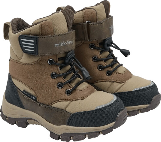 mikk-line Winter Boot Tex Velcro - Brown - 25