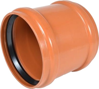 Wavin 250 Mm Pvc-Kloakdobbeltmuffe