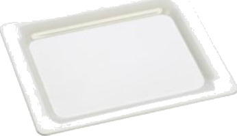 Kantine Slim 1/2 Gn 32.5X26.5X2 Cm Melamin Hvid,Stk