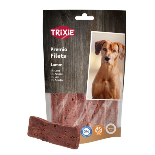 Trixie Premio Lammefilet 80g Hundemat - Glutenfri Snacks med 93% Kjøtt