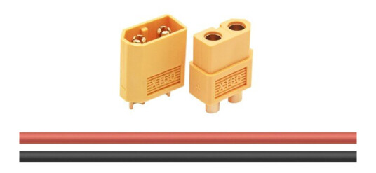 Luxorparts Kontaktsett XT60 med krympeslange 10 par