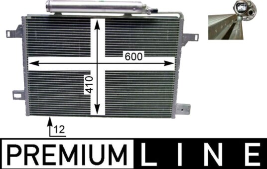 Kondensator MAHLE ORIGINAL AC 369 000P