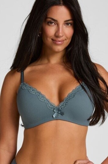 Hunkemöller Vattert bh uten bøyle Lola Blå