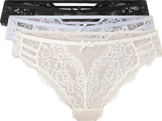 Hunkemöller Brasiliansk truse Belle Brazilian 3 pakning Svart