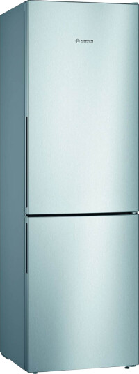 Bosch Serie 4 186 cm Frittstående Kjøleskap/Fryser med Rustfritt Stål og Vitafresh
