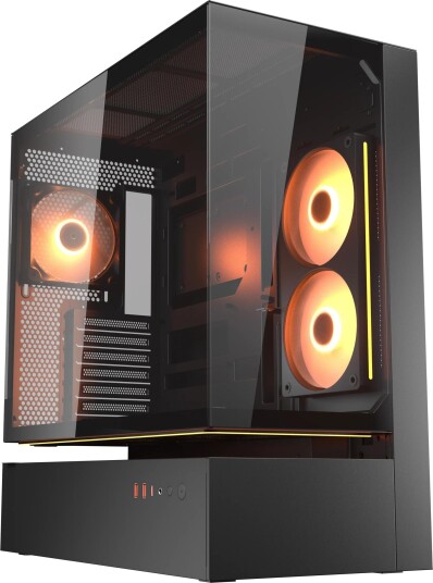 Cougar Midi Tower Cfv235 Argb Glas Schwarz CGR 2DA4B Cougar Midi Tower Cfv235 Argb Glas Schwarz CGR 2DA4B