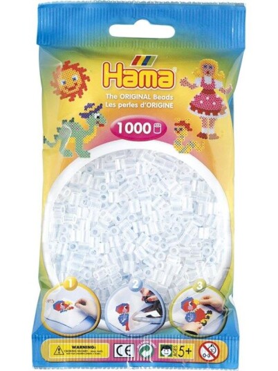 Hama Ironing beads-transparent (019) 1000pcs. Hama Ironing beads-transparent (019) 1000pcs.