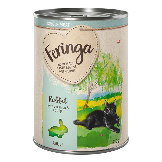 Feringa Single Meat Menu 6 x 410 g - Kanin med pastinakk & kattemynte