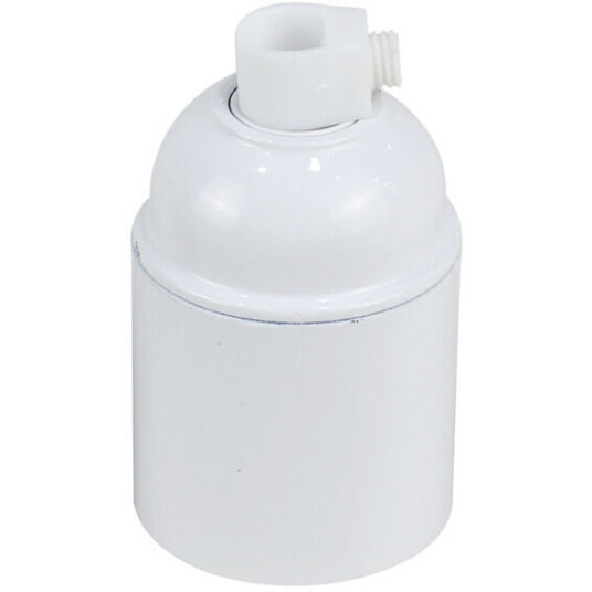 Namron Lampeholder slett E27 hvit - 82100