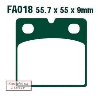 Bremseklosser EBC Brakes FA018 Bremseklosser EBC Brakes FA018