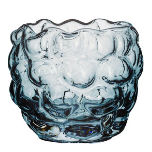 Kosta Boda 7,3 cm Moss Sirkulær Lyslykt med Unik Strukturert Glassoverflate