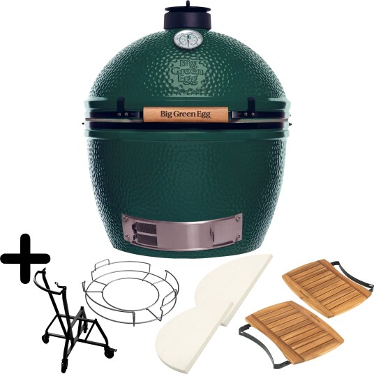 Big Grønn Egg Kullgrill komplett pakke + XL