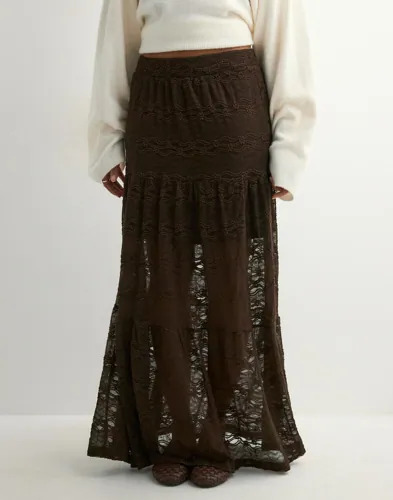 Only Brun Onlluna Long Skirt Jrs