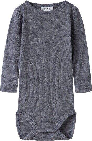 Name It Nbnwax Wool Rib Ls Body Noos Grey 80 Name It Nbnwax Wool Rib Ls Body Noos Grey 80