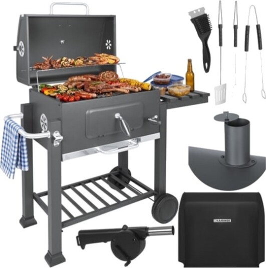 Kaminer Hagegrill Med Lokk 114X67x120cm Kaminer