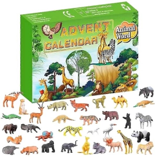 24 dyr nedtellingskalender sett God jul adventskalender Julehjem dekorative DIY festutstyr