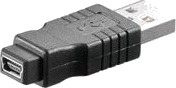 Premiumcord Usb Adapter Mini Usb Type B Hunn Til Usb Hann Premiumcord Usb Adapter Mini Usb Type B Hunn Til Usb Hann