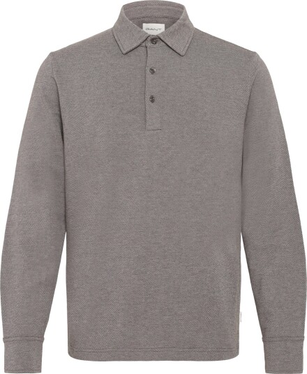Gant Twill Ls Polo Shirt Brown XXL