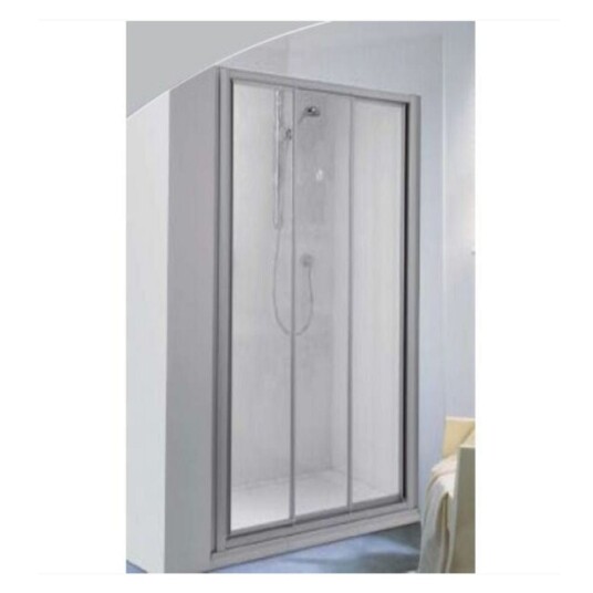 Palme BD Drive Skyvedør Nisje Hvit Matt / 170cm Klart Glass