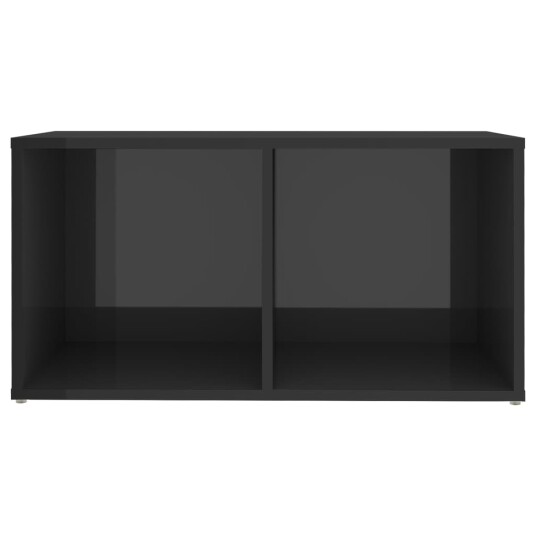 vidaXL TV-benk høyglans grå 72x35x36,5 cm sponplate