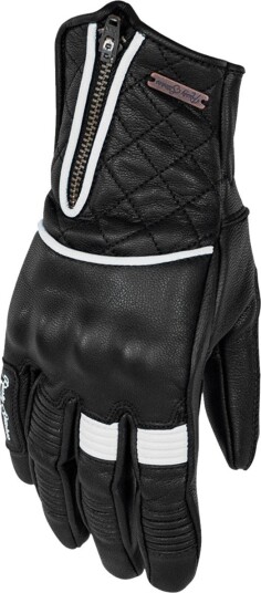 MC-Hansker Rusty Stitches Lilly Dame Sort/Hvit XXL