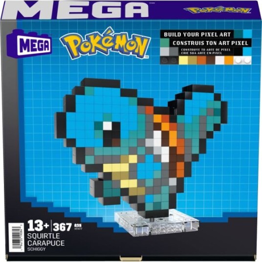 Mattel Pokémon Byggesett Squirtle Pixel Art