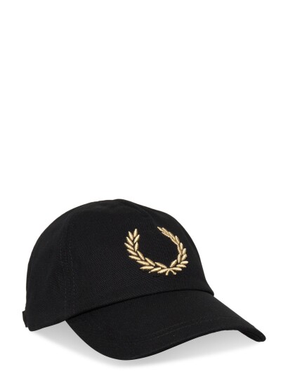 Fred Perry Bold Branding Canvas Cap Black ONE SIZE Fred Perry Bold Branding Canvas Cap Black ONE SIZE