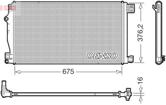 Radiator motorkjøling DENSO DRM50147