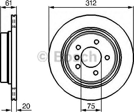 BOSCH 0 986 478 768 Bremseskive