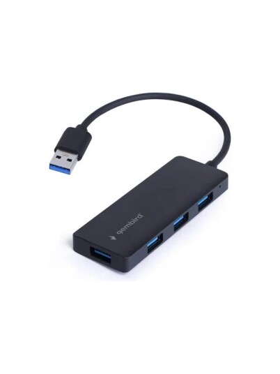 Gembird UHB U3P4 03 hub 4 ports USB hub 4 porter Svart UHB U3P4 03