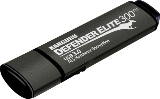 Kanguru Defender Elite300 Kryptert USB-minne 16 GB USB 3.2 Svart