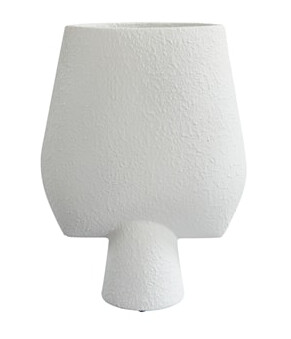Sphere Vase Square Big Bubble White
