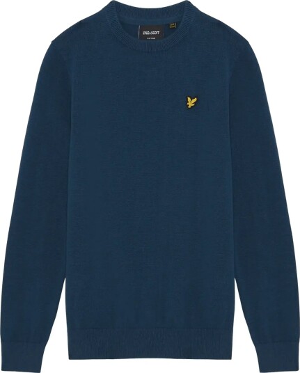 Lyle & Scott Cotton Crew Neck Jumper Navy 164 170