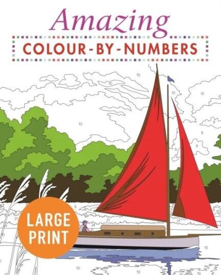 Amazing Colour-By-Numbers Large Print Av Arcturus Publishing