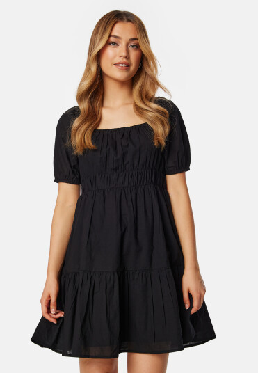 BUBBLEROOM Short Sleeve Cotton Dress Black M